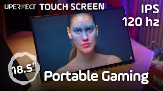 UPerfect 185quot Portable 120hz Gaming Touchscreen Monitor Review [upl. by Adnima]