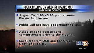 Josephine County to hold public meeting on wildfire hazard map [upl. by Janey]