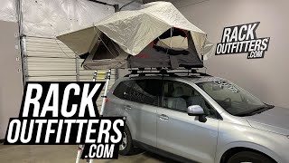 Yakima SkyRise HD SMALL 2 Person Roof Top Tent on Subaru Forester [upl. by Pollitt877]