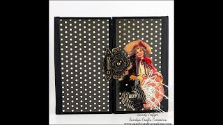 Authentique Moonlit Gatefold Halloween Mini Album [upl. by Lyret]