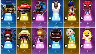 BUS EATER 🆚TOILET MONSTER 🆚 HOUSE HEAD 🆚 ODDBODS  Tiles Hop EDM Rush [upl. by Gonta829]