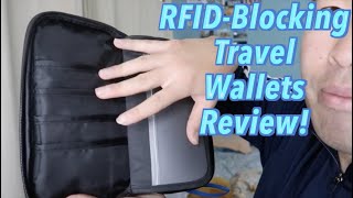 RFID Blocking Travel Passport Wallet Review Worth it [upl. by Kissee70]