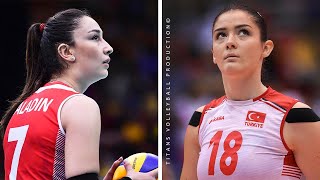 Zehra Gunes and Hande Baladin  Ubelievable Turkey Volleyball Tandem [upl. by Jacy]