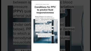 Conditions for PPV to predict fluid responsiveness [upl. by Aracat819]