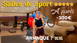 JE TESTE LES SALLES DE SPORT LES PLUS CHÈRES DE PARIS  ARNAQUE [upl. by Nwahsauq]