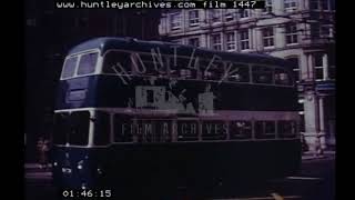 Bradfords trolleybuses 1960s Archive film 1447 [upl. by Aliehs]