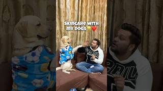 Skincare with Simba Kaalu😂❤️🐾🧿 doglover ytshorts dailyvlog minivlog dogshorts cutedog [upl. by Tobin188]