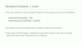 ObjectiveC Tutorial  Lesson 7 Part 1 Constants [upl. by Ezeerb]