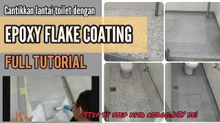 Jom buat epoxy lantaikali ni kita guna flake utk antislip👍 [upl. by Cooe272]