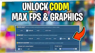 🔧 How To Unlock CODM Maximum FPS amp Graphics 120  Best Trick Ever [upl. by Showker873]