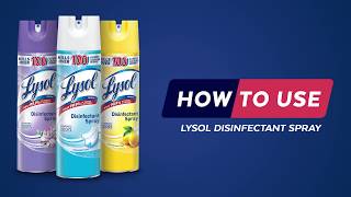 Lysol Disinfectant Spray How To Video [upl. by Merwin906]