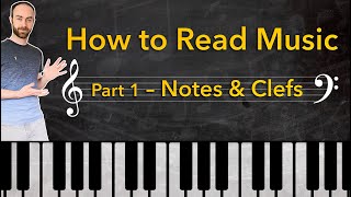 How to Read Music the basics – Part 1 Notes and Clefs [upl. by Harlene531]