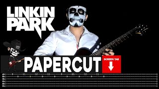 【LINKIN PARK】 Papercut  cover by Masuka  LESSON  GUITAR TAB [upl. by Kramer]