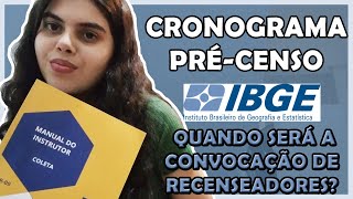 IBGE 2022  TUDO SOBRE O CRONOGRAMA E PRÓXIMOS PASSOS [upl. by Giuditta]