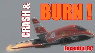 RC radio control airplane CRASH amp BURN compilation [upl. by Ellerrehc513]