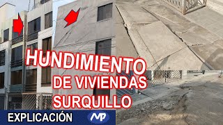 HUNDIMIENTO DEL SUELO EN SURQUILLO [upl. by Ahsinad]