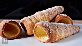 Homemade Chimney Cones Recipe Kürtőskalács tölcsér [upl. by Calvert]