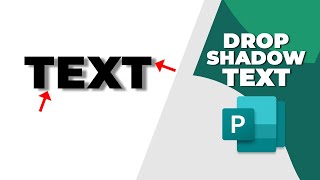 How to add drop shadow to text in Publisher [upl. by Reisinger386]