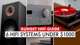 HiFi Starter Kits TOP SIX Home Stereo System UNDER 1000 [upl. by Gavin263]