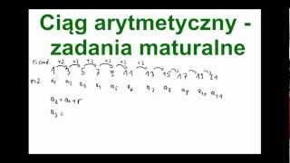 Ciąg arytmetyczny zadania maturalne  38 minut liczenia zadań [upl. by Rednaskela]