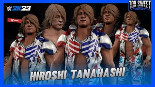 WWE 2K23 Hiroshi Tanahashi Entrance Top Moves Signatures Finishers amp Victory Motion [upl. by Etneciv494]