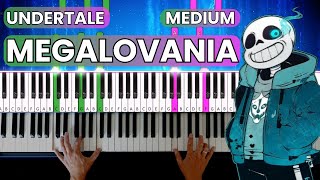 Undertale  Megalovania  Medium Piano Tutorial  Learn To Play Piano [upl. by Cir]