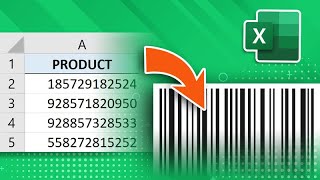 How to create barcodes in Excel for all versions [upl. by Ramos487]