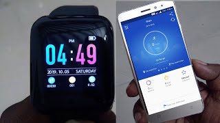 How to pair  D13 smart bracelet  Yoho sports  Application install  smart watch [upl. by Ellehcyt]