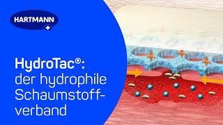 HydroTac® hydrophile Schaumstoffverband der trockene Wunden feucht amp feuchte Wunden trocken hält [upl. by Roman82]