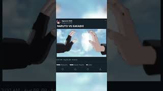 Naruto vs Kakashi Rasengan vs Rasenshuriken🗿🔥shorts viralshorts video trending anime [upl. by Eelreveb]