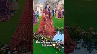 Bride entry ❤️❤️ foryou love song youtube youtubeshorts wedding bridal funny [upl. by Nossila]