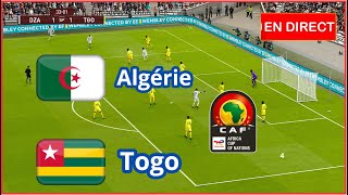 Algérie vs Togo en direct aujourdhui Éliminatoires Coupe Afrique Simulation football Gameplay PC [upl. by Columbyne400]