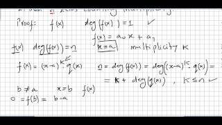 Group Theory 72 Polynomial Rings Polynomials of degree n have at most n zeros [upl. by Ennairrac]