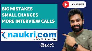 ✅DO THIS to get more interview calls from naukricom  Secret Way To Find Jobs On NaukriCom [upl. by Vizzone]