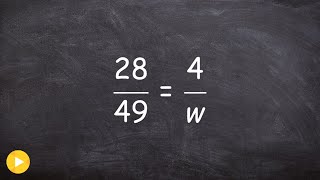 Solving a proportion for a variable [upl. by Ayala837]