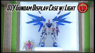 DIY Gundam Display Case Using Versaboard With Led Light gundam diycrafts gundamfreedom [upl. by Atiuqel501]