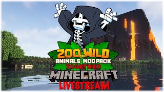 Minecraft SMP Zoo and Wild Animals ZAWA Together Mod  LIVESTREAM 11  Aquarium Addition [upl. by Pritchett63]