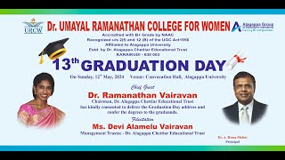 UAMAYAL RAMANATHAN COLLEGE CONVACATION  2024 [upl. by Granny]