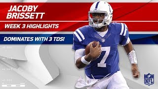 Jacoby Brissetts 3 TD Game vs Cleveland  Browns vs Colts  Wk 3 Player Highlights [upl. by Adelle]