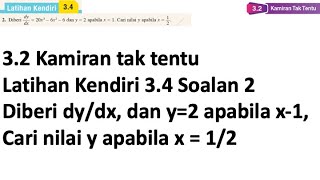 Latihan Kendiri 34 Soalan 2  32 Kamiran tak tentu  Bab 3 Pengamiran  Matematik Tambahan F5 [upl. by Crain]