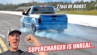 Our Whipple Supercharged F150 is Complete ITS INSANE HUGE 4wd Burnouts [upl. by Aloap214]