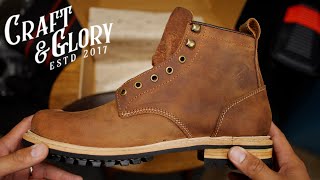 Craft amp Glory Task Boots in Vintage Tan Unboxing and Initial Impressions [upl. by Trembly5]