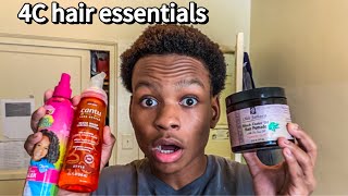 What I Put in My 4C Hair Every Day — Full Routine Breakdown [upl. by Katheryn]