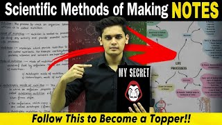 Scientific Method of Making Notes🔥 How to Make Notes Best Short notes ✅ [upl. by Dorolice]