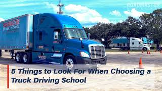 5 Things to Look For When Choosing a Truck Driving School [upl. by Ragnar523]