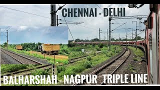 Quadruple Update  Balharshah  Nagpur  Tamil Nadu Express  Indian Railways [upl. by Pearl]