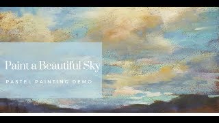 Pastel Painting Lesson How to Paint a Beautiful Sky and Clouds with Pastels [upl. by Dodd]