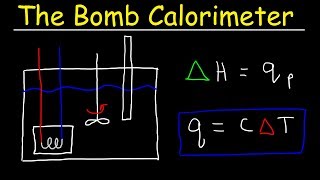 Bomb Calorimeter vs Coffee Cup Calorimeter Problem  Constant Pressure vs Constant Volume Calorimet [upl. by Lois513]