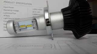 Unboxing Philips Lumiled H4 Head Light with Luxeon ZES chip in Halogen Design [upl. by Rodnas18]