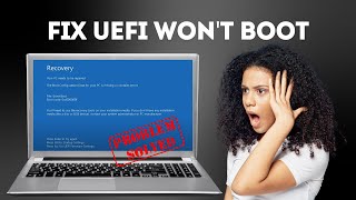 Your PC needs to be repaired Windows 1011  Fix UEFI Wont Boot [upl. by Gerick]